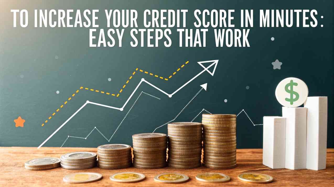 To increase your credit score in minutes: easy steps that work